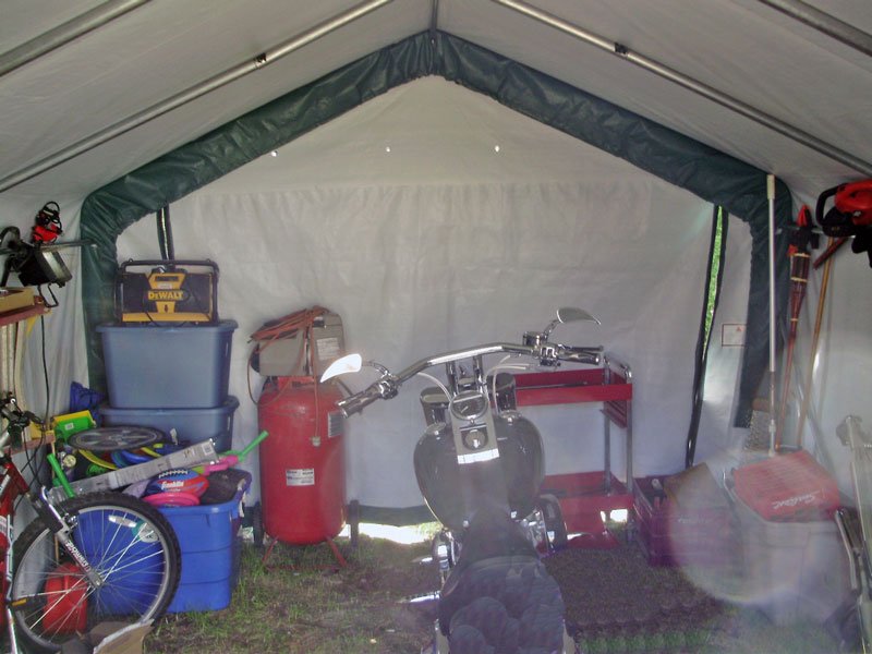 12x12 portable shelter interior