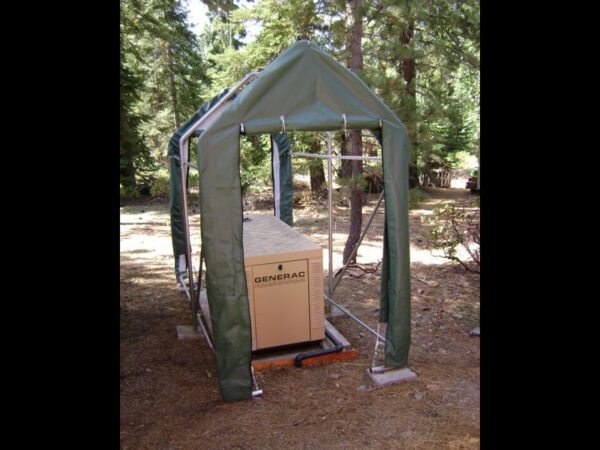 Portable shed 5x10 frame and doors
