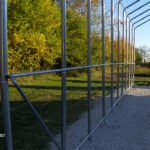 14x42x15 portable garage frame assembly