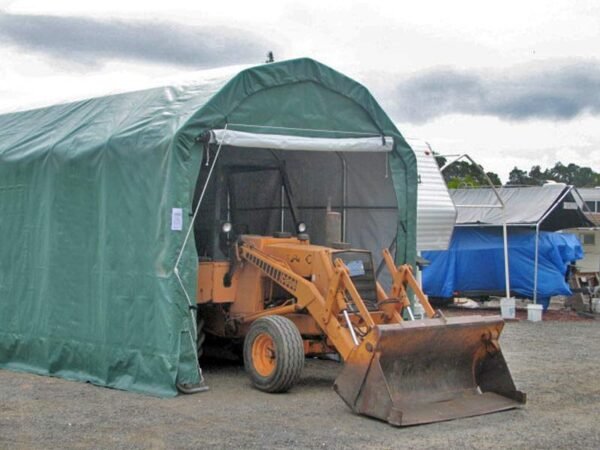 Barn style portable garage