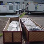 30x40 portable building delivery crates