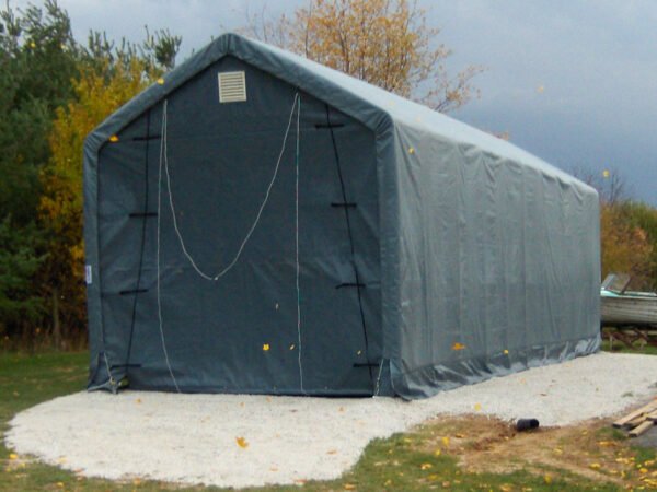 14x42x15 portable garage closed