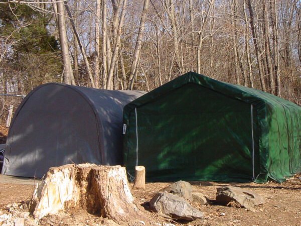 House and round style instant garages