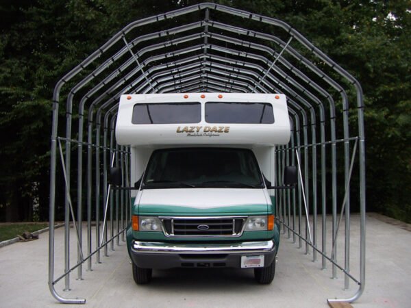 12x28 Barn style portable garage frame only