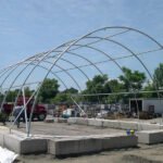 30x40 portable building frame assembly