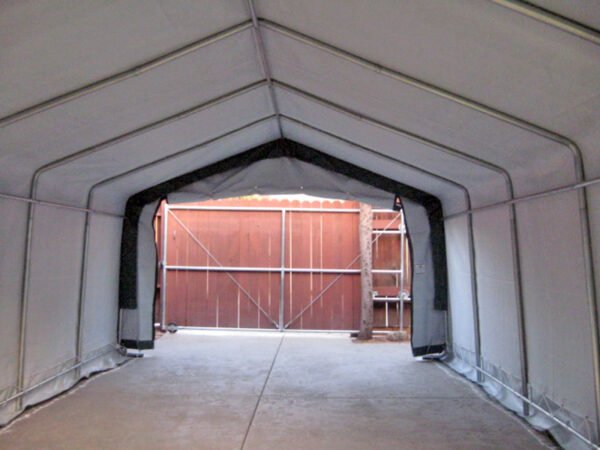 12x20 portable shelter white interior
