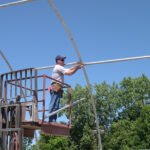 30x40 portable building frame assembly