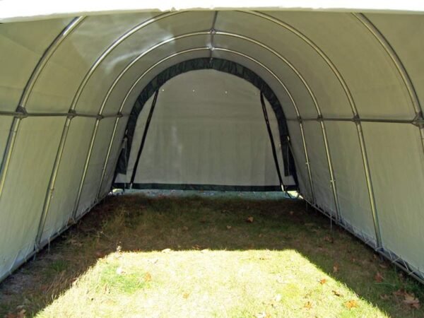 12x20 round portable storage white interior for lighting
