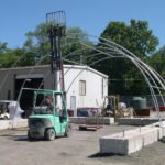 30x40 portable building frame assembly