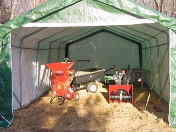 12x20 peak style portable tool storage