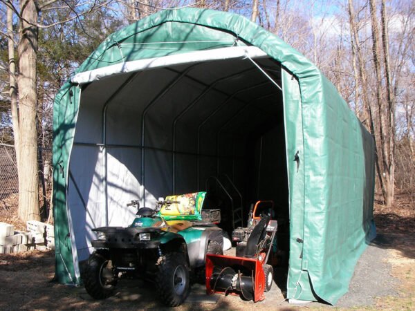 Barn style portable garage