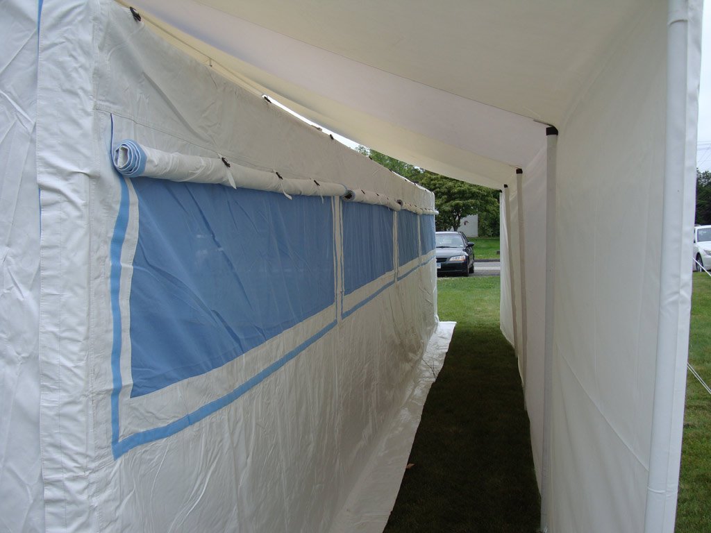 disaster relief shelter side view